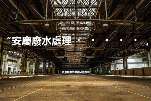 “安慶廢水處理，綠色先鋒，環(huán)保典范！”